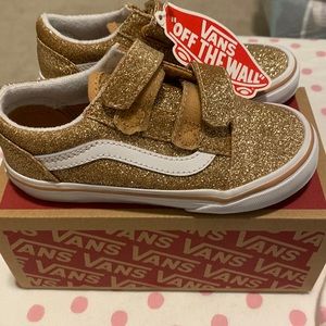 Girls vans size 9.5 glitter sneaker